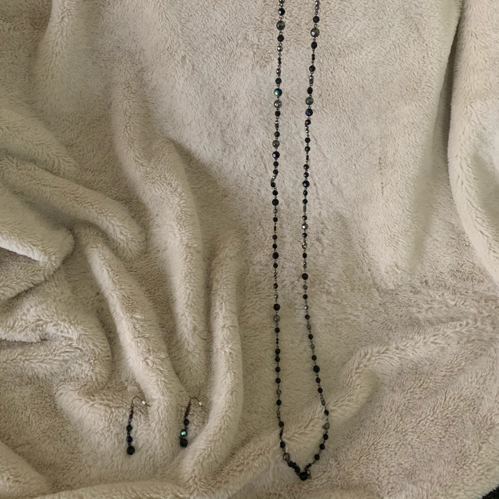 Matching necklace and earring set